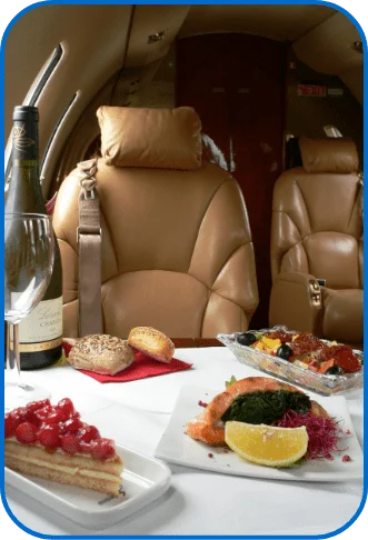 food in airplane